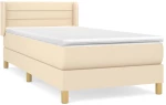 ΚΡΕΒΑΤΙ BOXSPRING ΜΕ ΣΤΡΩΜΑ ΚΡΕΜ 100 X 200 ΕΚ. ΥΦΑΣΜΑΤΙΝΟ 3130334