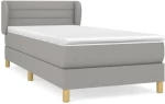 ΚΡΕΒΑΤΙ BOXSPRING ΜΕ ΣΤΡΩΜΑ ΑΝΟΙΧΤΟ ΓΚΡΙ 90X190 ΕΚ. ΥΦΑΣΜΑΤΙΝΟ 3126845