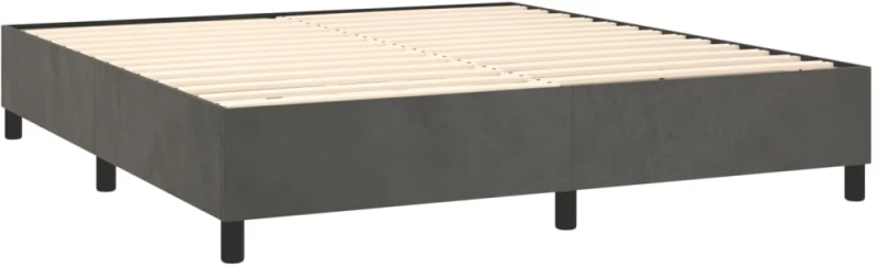 ΚΡΕΒΑΤΙ BOXSPRING ΜΕ ΣΤΡΩΜΑ & LED ΣΚ. ΓΚΡΙ 180X200ΕΚ. ΒΕΛΟΥΔΙΝΟ 3136198