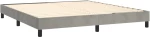 ΚΡΕΒΑΤΙ BOXSPRING ΜΕ ΣΤΡΩΜΑ ΑΝΟΙΧΤΟ ΓΚΡΙ 180X200 ΕΚ. ΒΕΛΟΥΔΙΝΟ 3141377