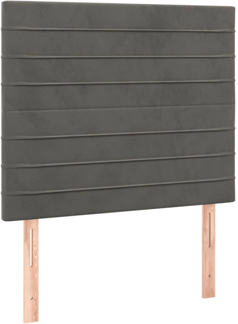 ΚΡΕΒΑΤΙ BOXSPRING ΜΕ ΣΤΡΩΜΑ ΣΚΟΥΡΟ ΓΚΡΙ 100X200 ΕΚ. ΒΕΛΟΥΔΙΝΟ 3132724