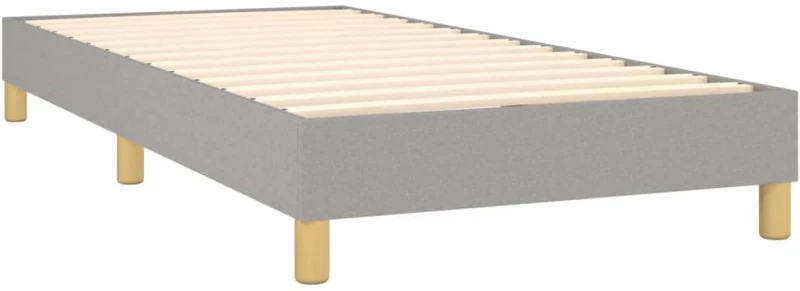 ΚΡΕΒΑΤΙ BOXSPRING ΜΕ ΣΤΡΩΜΑ ΑΝΟΙΧΤΟ ΓΚΡΙ 90X200 ΕΚ. ΥΦΑΣΜΑΤΙΝΟ 3140585