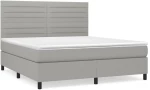 ΚΡΕΒΑΤΙ BOXSPRING ΜΕ ΣΤΡΩΜΑ ΑΝΟΙΧΤΟ ΓΚΡΙ 180X200 ΕΚ. ΥΦΑΣΜΑΤΙΝΟ 3141873