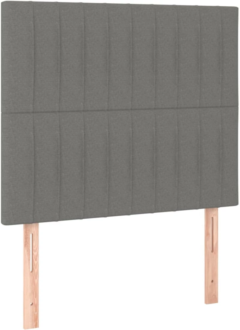 ΚΡΕΒΑΤΙ BOXSPRING ΜΕ ΣΤΡΩΜΑ ΣΚΟΥΡΟ ΓΚΡΙ 100X200 ΕΚ. ΥΦΑΣΜΑΤΙΝΟ 3136734