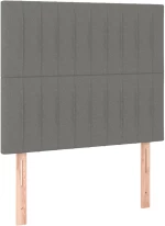 ΚΡΕΒΑΤΙ BOXSPRING ΜΕ ΣΤΡΩΜΑ ΣΚΟΥΡΟ ΓΚΡΙ 100X200 ΕΚ. ΥΦΑΣΜΑΤΙΝΟ 3136734