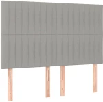 ΚΡΕΒΑΤΙ BOXSPRING ΜΕ ΣΤΡΩΜΑ ΑΝΟΙΧΤΟ ΓΚΡΙ 140X200 ΕΚ. ΥΦΑΣΜΑΤΙΝΟ 3137317