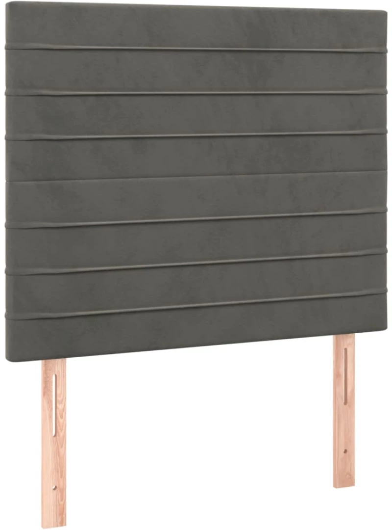 ΚΡΕΒΑΤΙ BOXSPRING ΜΕ ΣΤΡΩΜΑ ΣΚΟΥΡΟ ΓΚΡΙ 80X200 ΕΚ. ΒΕΛΟΥΔΙΝΟ 3137870