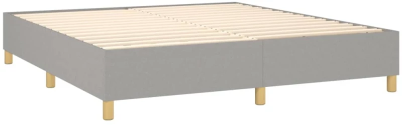 ΚΡΕΒΑΤΙ BOXSPRING ΜΕ ΣΤΡΩΜΑ & LED ΑΝ.ΓΚΡΙ 160X200ΕΚ. ΥΦΑΣΜΑΤΙΝΟ 3138725