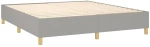 ΚΡΕΒΑΤΙ BOXSPRING ΜΕ ΣΤΡΩΜΑ & LED ΑΝ.ΓΚΡΙ 160X200ΕΚ. ΥΦΑΣΜΑΤΙΝΟ 3138725