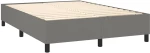 ΚΡΕΒΑΤΙ BOXSPRING ΜΕ ΣΤΡΩΜΑ ΣΚΟΥΡΟ ΓΚΡΙ 140X190 ΕΚ. ΥΦΑΣΜΑΤΙΝΟ 3141930