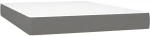 ΚΡΕΒΑΤΙ BOXSPRING ΜΕ ΣΤΡΩΜΑ ΣΚΟΥΡΟ ΓΚΡΙ 140X190 ΕΚ. ΥΦΑΣΜΑΤΙΝΟ 3142490