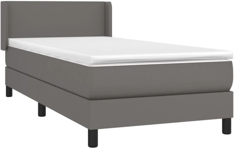 ΚΡΕΒΑΤΙ BOXSPRING ΜΕ ΣΤΡΩΜΑ ΓΚΡΙ 100X200ΕΚ. ΑΠΟ ΣΥΝΘΕΤΙΚΟ ΔΕΡΜΑ 3130647