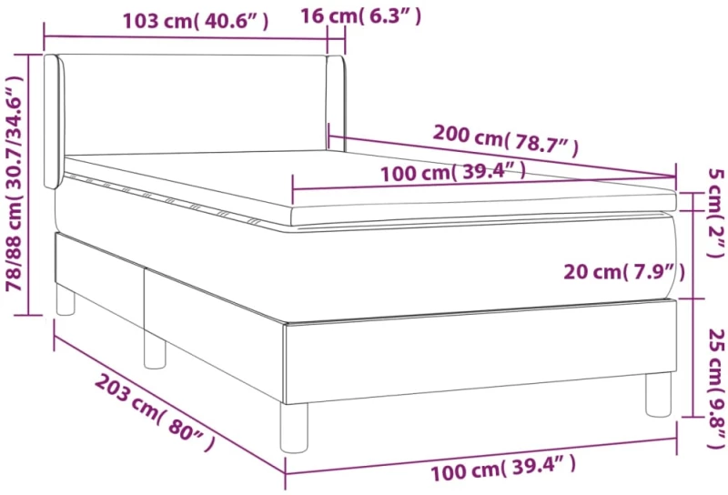 ΚΡΕΒΑΤΙ BOXSPRING ΜΕ ΣΤΡΩΜΑ ΓΚΡΙ 100X200ΕΚ. ΑΠΟ ΣΥΝΘΕΤΙΚΟ ΔΕΡΜΑ 3130647