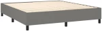ΚΡΕΒΑΤΙ BOXSPRING ΜΕ ΣΤΡΩΜΑ ΣΚΟΥΡΟ ΓΚΡΙ 160X200 ΕΚ ΥΦΑΣΜΑΤΙΝΟ 3141946