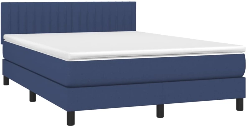 ΚΡΕΒΑΤΙ BOXSPRING ΜΕ ΣΤΡΩΜΑ & LED ΜΠΛΕ 140X190 ΕΚ. ΥΦΑΣΜΑΤΙΝΟ 3133315