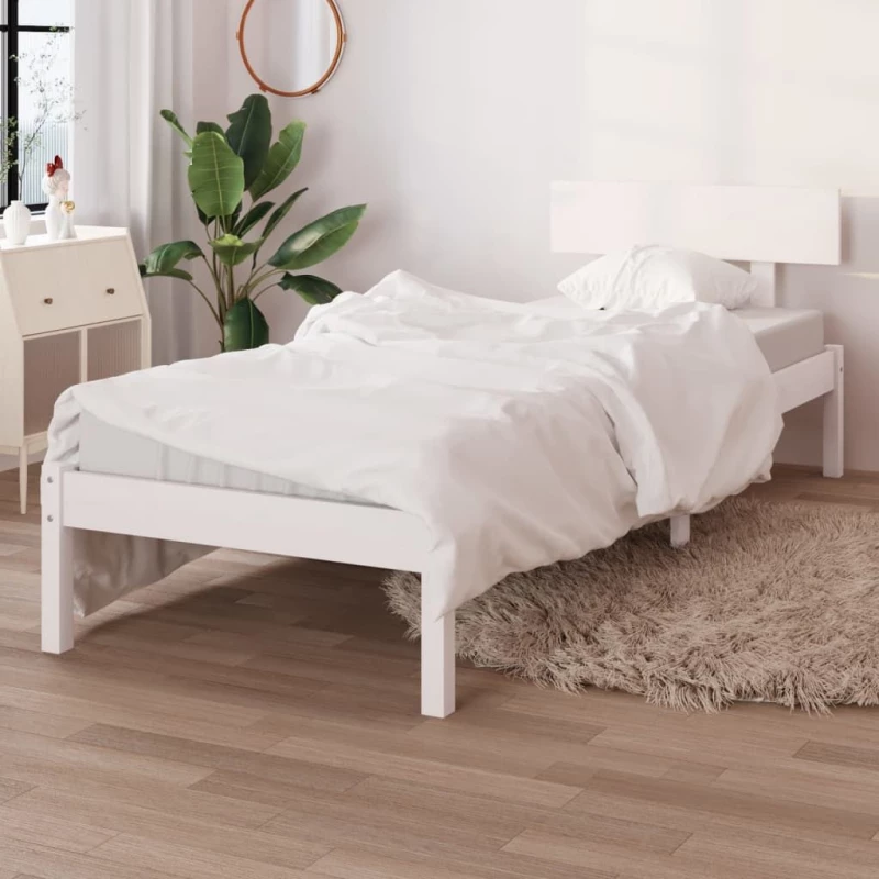 ΠΛΑΙΣΙΟ ΚΡΕΒΑΤΙΟΥ ΛΕΥΚΟ 75X190 ΕΚ. ΜΑΣΙΦ ΠΕΥΚΟ UK SMALL SINGLE 810108