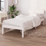 ΠΛΑΙΣΙΟ ΚΡΕΒΑΤΙΟΥ ΛΕΥΚΟ 75X190 ΕΚ. ΜΑΣΙΦ ΠΕΥΚΟ UK SMALL SINGLE 810108