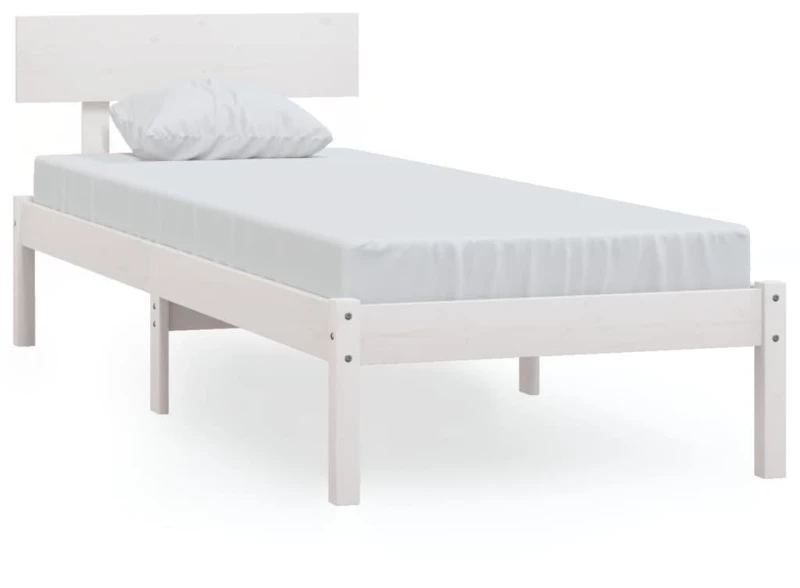 ΠΛΑΙΣΙΟ ΚΡΕΒΑΤΙΟΥ ΛΕΥΚΟ 75X190 ΕΚ. ΜΑΣΙΦ ΠΕΥΚΟ UK SMALL SINGLE 810108