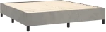 ΚΡΕΒΑΤΙ BOXSPRING ΜΕ ΣΤΡΩΜΑ ΑΝΟΙΧΤΟ ΓΚΡΙ 180X200 ΕΚ. ΒΕΛΟΥΔΙΝΟ 3129225