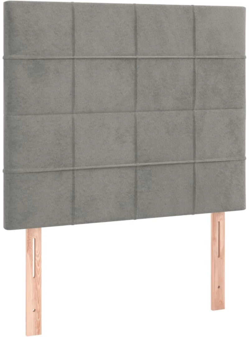 ΚΡΕΒΑΤΙ BOXSPRING ΜΕ ΣΤΡΩΜΑ ΑΝΟΙΧΤΟ ΓΚΡΙ 90X190 ΕΚ. ΒΕΛΟΥΔΙΝΟ 3132651