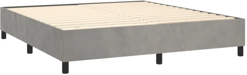 ΚΡΕΒΑΤΙ BOXSPRING ΜΕ ΣΤΡΩΜΑ ΑΝΟΙΧΤΟ ΓΚΡΙ 160X200 ΕΚ. ΒΕΛΟΥΔΙΝΟ 3132687