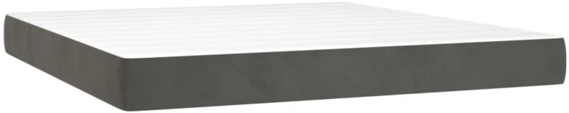 ΚΡΕΒΑΤΙ BOXSPRING ΜΕ ΣΤΡΩΜΑ & LED ΣΚ. ΓΚΡΙ 160X200ΕΚ. ΒΕΛΟΥΔΙΝΟ 3134412