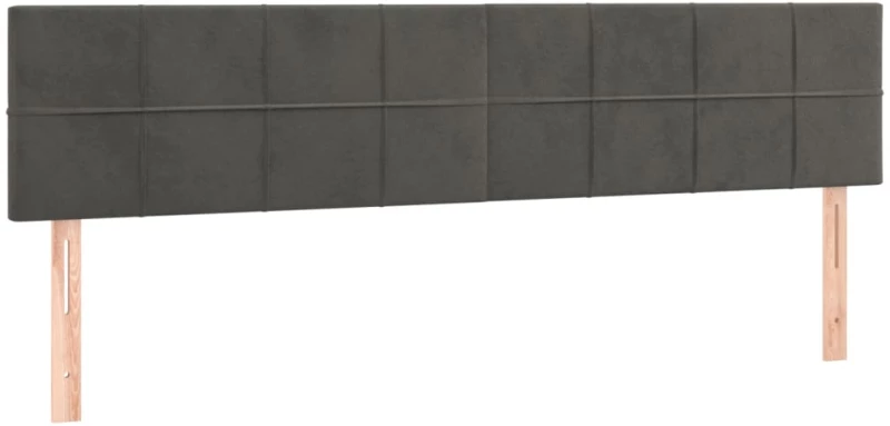 ΚΡΕΒΑΤΙ BOXSPRING ΜΕ ΣΤΡΩΜΑ & LED ΣΚ. ΓΚΡΙ 160X200ΕΚ. ΒΕΛΟΥΔΙΝΟ 3134412