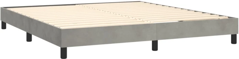 ΚΡΕΒΑΤΙ BOXSPRING ΜΕ ΣΤΡΩΜΑ ΑΝΟΙΧΤΟ ΓΚΡΙ 160X200 ΕΚ. ΒΕΛΟΥΔΙΝΟ 3141311