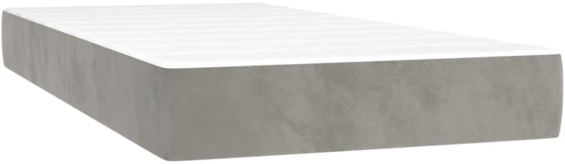 ΚΡΕΒΑΤΙ BOXSPRING ΜΕ ΣΤΡΩΜΑ ΑΝΟΙΧΤΟ ΓΚΡΙ 80X200 ΕΚ. ΒΕΛΟΥΔΙΝΟ 3142989