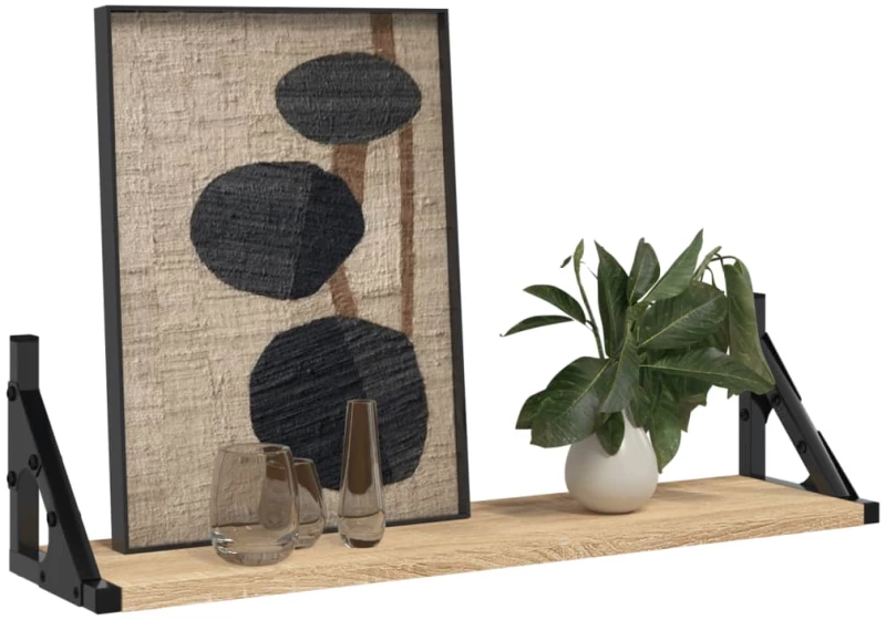 ΡΑΦΙΑ ΤΟΙΧΟΥ 2 ΤΕΜ. SONOMA ΔΡΥΣ 60 X 15 X 15,5 ΕΚ. 836324