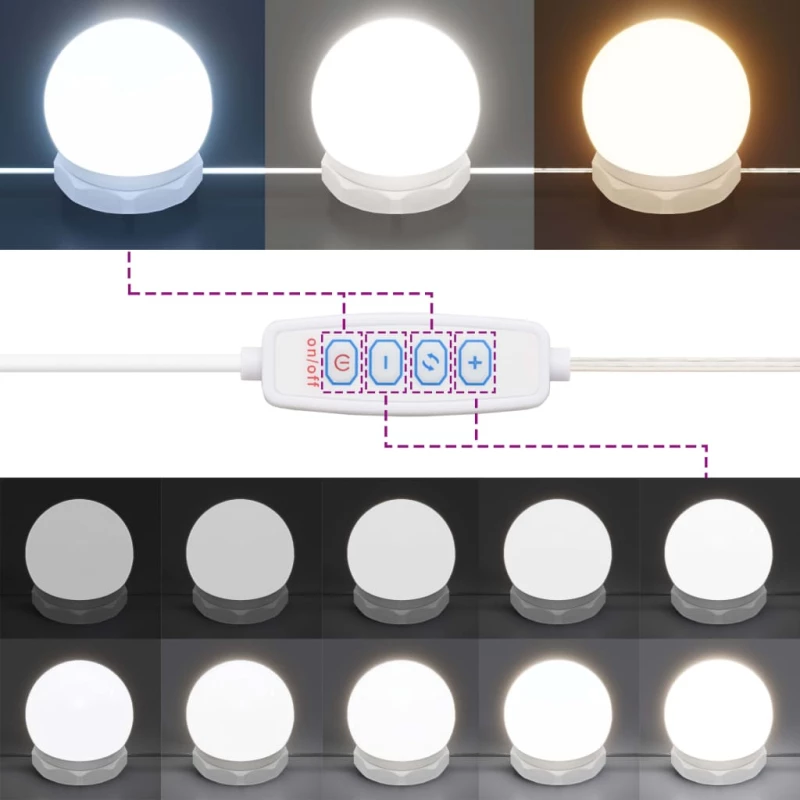 ΜΠΟΥΝΤΟΥΑΡ ΜΕ LED ΦΩΤΑ ΛΕΥΚΟ 96X40X142 ΕΚ. 837892