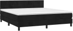 ΚΡΕΒΑΤΙ BOXSPRING ΜΕ ΣΤΡΩΜΑ & LED ΜΑΥΡΟ 160X200 ΕΚ. ΒΕΛΟΥΔΙΝΟ 3134413