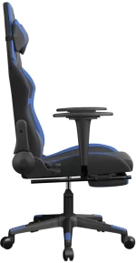ΚΑΡΕΚΛΑ GAMING ΜΑΣΑΖ ΥΠΟΠΟΔΙΟ ΜΑΥΡΟ & ΜΠΛΕ ΑΠΟ ΣΥΝΘΕΤΙΚΟ ΔΕΡΜΑ 345434