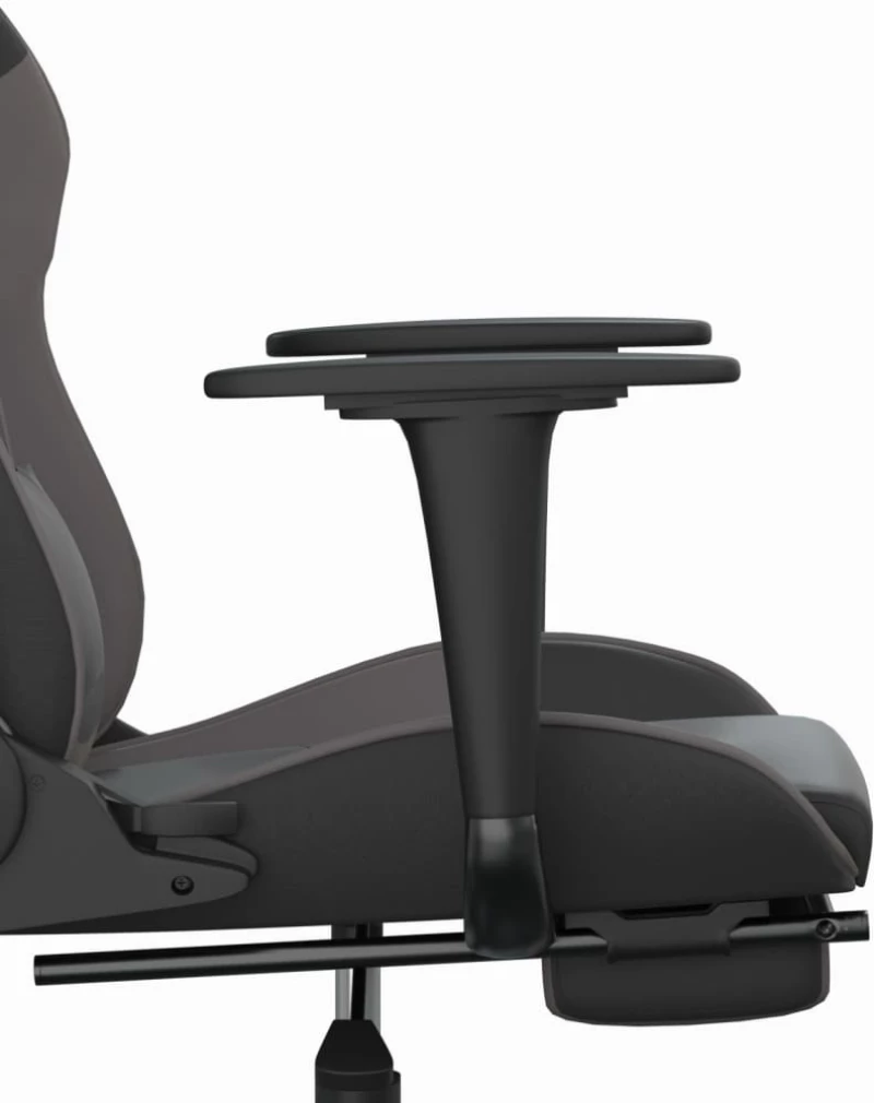 ΚΑΡΕΚΛΑ GAMING ΜΑΣΑΖ ΥΠΟΠΟΔΙΟ ΜΑΥΡΟ&ΓΚΡΙ ΑΠΟ ΣΥΝΘΕΤΙΚΟ ΔΕΡΜΑ 345415