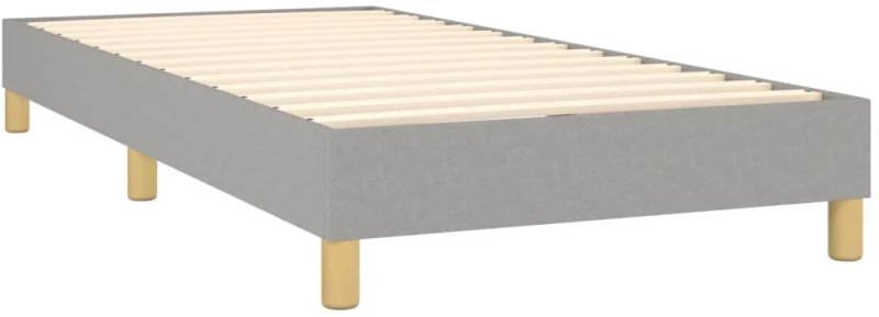 ΚΡΕΒΑΤΙ BOXSPRING ΜΕ ΣΤΡΩΜΑ ΑΝΟΙΧΤΟ ΓΚΡΙ 90X200 ΕΚ. ΥΦΑΣΜΑΤΙΝΟ 3140905
