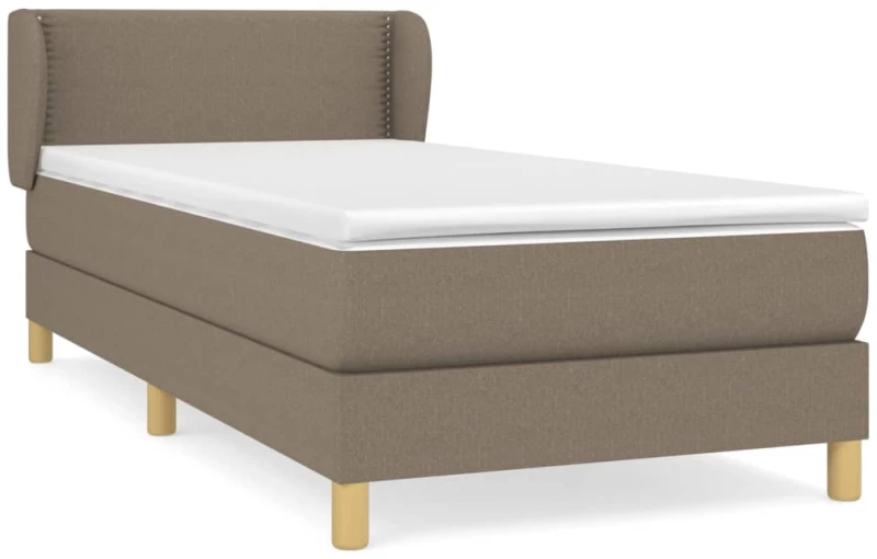 ΚΡΕΒΑΤΙ BOXSPRING ΜΕ ΣΤΡΩΜΑ TAUPE 90X200 ΕΚ. ΥΦΑΣΜΑΤΙΝΟ 3126697