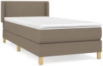 ΚΡΕΒΑΤΙ BOXSPRING ΜΕ ΣΤΡΩΜΑ TAUPE 90X200 ΕΚ. ΥΦΑΣΜΑΤΙΝΟ 3130165