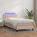 ΚΡΕΒΑΤΙ BOXSPRING ΣΤΡΩΜΑ&LED ΚΑΠΟΥΤΣΙΝΟ 100X200 ΕΚ. ΣΥΝΘ. ΔΕΡΜΑ 3134212