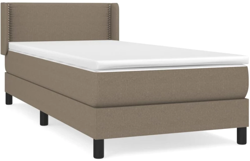ΚΡΕΒΑΤΙ BOXSPRING ΜΕ ΣΤΡΩΜΑ TAUPE 90X200 ΕΚ. ΥΦΑΣΜΑΤΙΝΟ 3129605