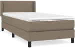 ΚΡΕΒΑΤΙ BOXSPRING ΜΕ ΣΤΡΩΜΑ TAUPE 90X200 ΕΚ. ΥΦΑΣΜΑΤΙΝΟ 3129605
