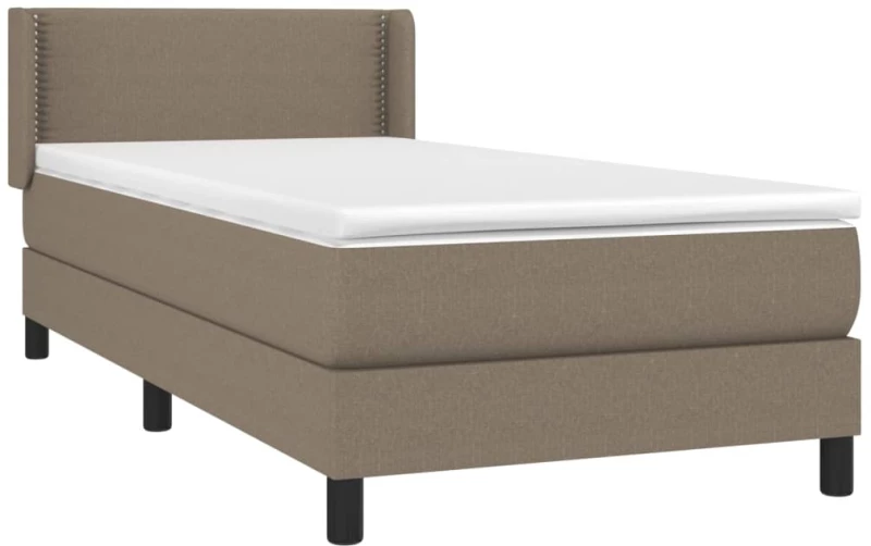ΚΡΕΒΑΤΙ BOXSPRING ΜΕ ΣΤΡΩΜΑ TAUPE 90X200 ΕΚ. ΥΦΑΣΜΑΤΙΝΟ 3129605