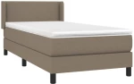 ΚΡΕΒΑΤΙ BOXSPRING ΜΕ ΣΤΡΩΜΑ TAUPE 90X200 ΕΚ. ΥΦΑΣΜΑΤΙΝΟ 3129605