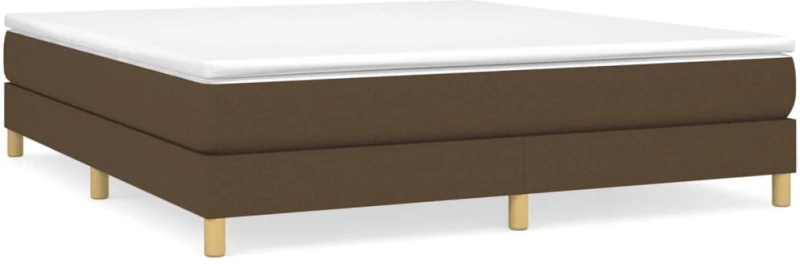 ΚΡΕΒΑΤΙ BOXSPRING ΜΕ ΣΤΡΩΜΑ ΣΚΟΥΡΟ ΚΑΦΕ 160X200 ΕΚ ΥΦΑΣΜΑΤΙΝΟ 3144186