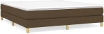 ΚΡΕΒΑΤΙ BOXSPRING ΜΕ ΣΤΡΩΜΑ ΣΚΟΥΡΟ ΚΑΦΕ 160X200 ΕΚ ΥΦΑΣΜΑΤΙΝΟ 3144186