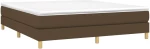 ΚΡΕΒΑΤΙ BOXSPRING ΜΕ ΣΤΡΩΜΑ ΣΚΟΥΡΟ ΚΑΦΕ 160X200 ΕΚ ΥΦΑΣΜΑΤΙΝΟ 3144186