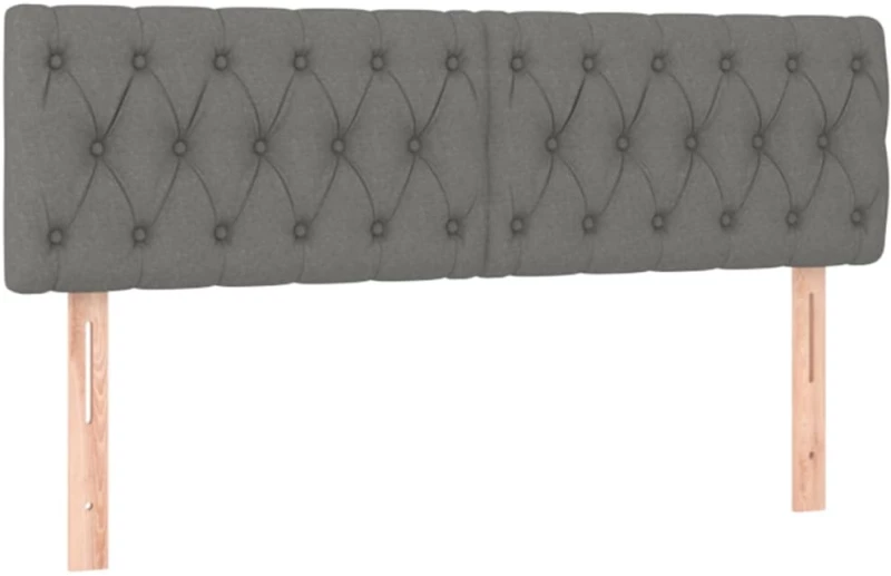 ΚΡΕΒΑΤΙ BOXSPRING ΜΕ ΣΤΡΩΜΑ ΣΚΟΥΡΟ ΓΚΡΙ 140X190 ΕΚ. ΥΦΑΣΜΑΤΙΝΟ 3126478