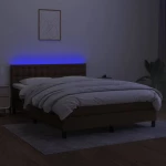 ΚΡΕΒΑΤΙ BOXSPRING ΜΕ ΣΤΡΩΜΑ & LED ΣΚ.ΚΑΦΕ 140X190 ΕΚ ΥΦΑΣΜΑΤΙΝΟ 3133472