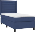 ΚΡΕΒΑΤΙ BOXSPRING ΜΕ ΣΤΡΩΜΑ & LED ΜΠΛΕ 100X200 ΕΚ. ΥΦΑΣΜΑΤΙΝΟ 3138379