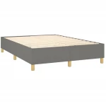 ΚΡΕΒΑΤΙ BOXSPRING ΜΕ ΣΤΡΩΜΑ ΣΚΟΥΡΟ ΓΚΡΙ 140X200 ΕΚ ΥΦΑΣΜΑΤΙΝΟ 3132234