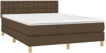 ΚΡΕΒΑΤΙ BOXSPRING ΜΕ ΣΤΡΩΜΑ ΣΚΟΥΡΟ ΚΑΦΕ 140X200 ΕΚ ΥΦΑΣΜΑΤΙΝΟ 3140940